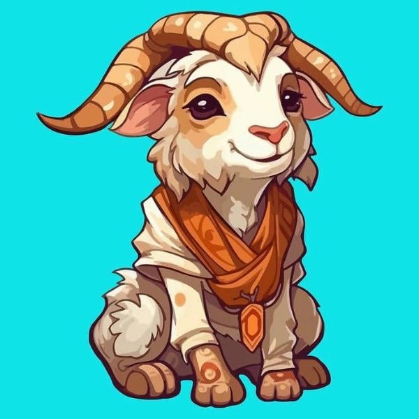 ảnh hoạt họa dê chibi