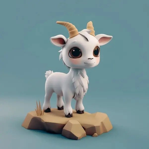 ảnh dê chibi dễ thương cho bé