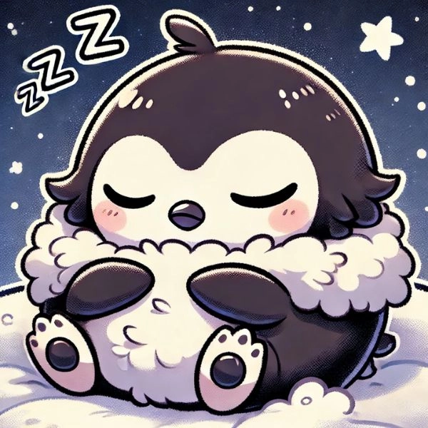 chibi chim cánh cụt cute