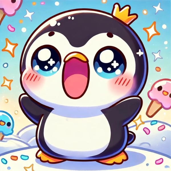 chim cánh cụt chibi dễ thương