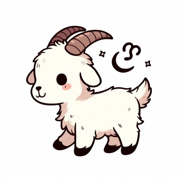 ảnh chibi con dê cute