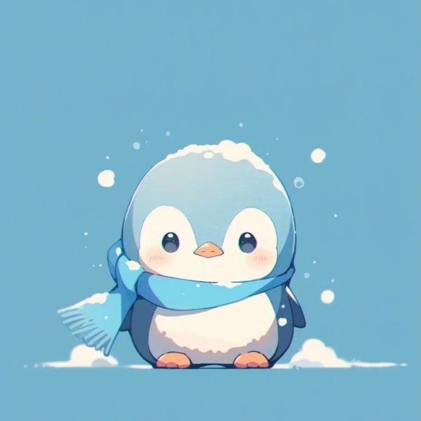 Chim cánh cụt chibi cute