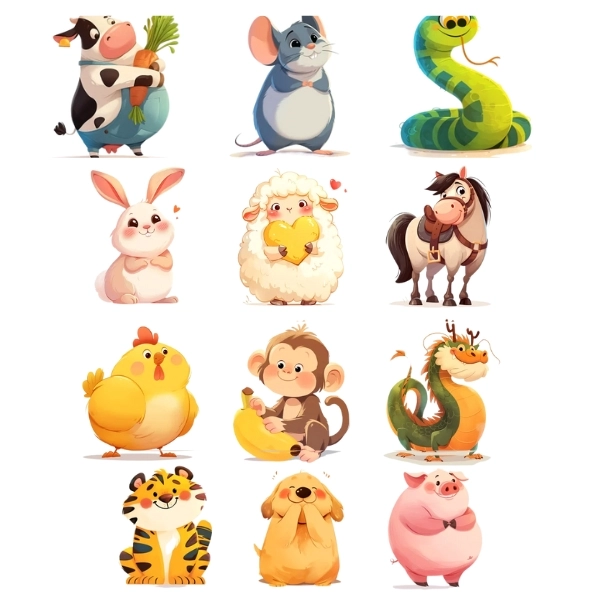 ảnh 12 con giáp chibi độc lạ