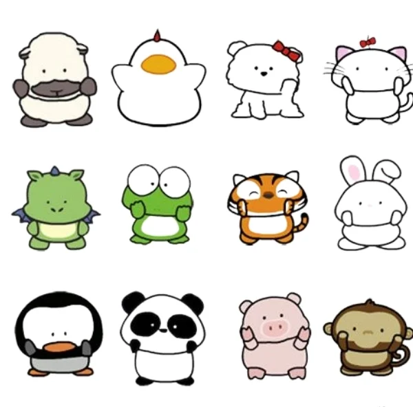 ảnh 12 con giáp chibi hài hước
