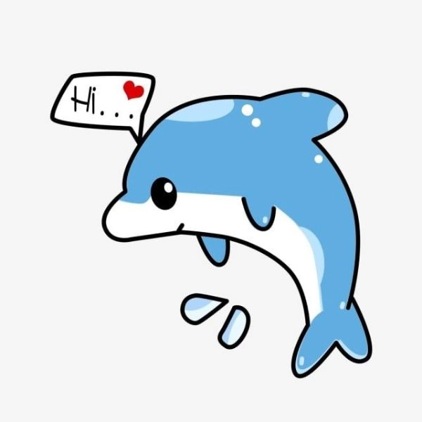 Ảnh cá heo chibi đẹp