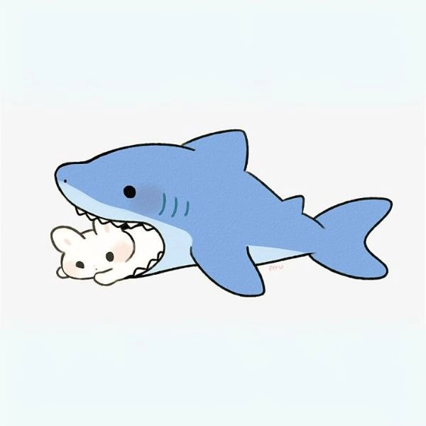 Ảnh cá mập chibi HD