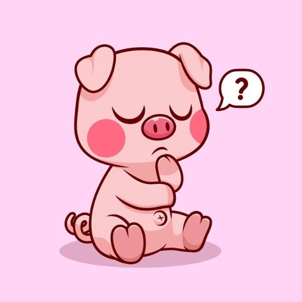 Lợn chibi cute đáng yêu