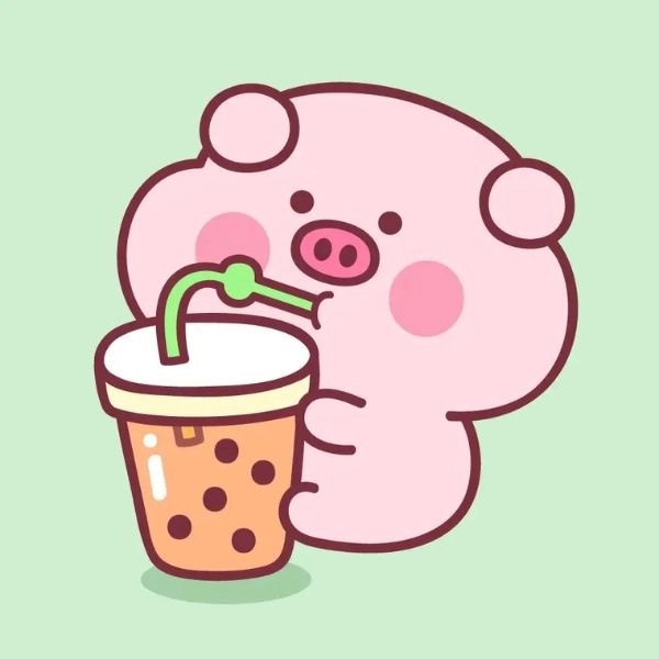 Con lợn chibi ngộ nghĩnh