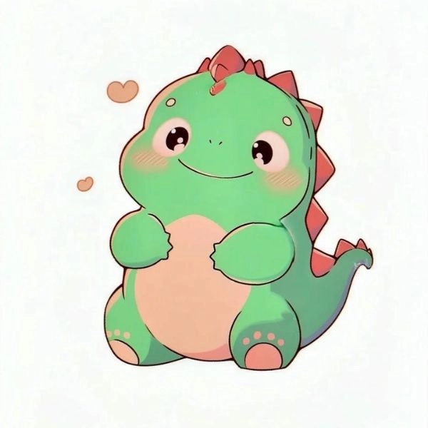 ảnh chibi khủng long siêu cute