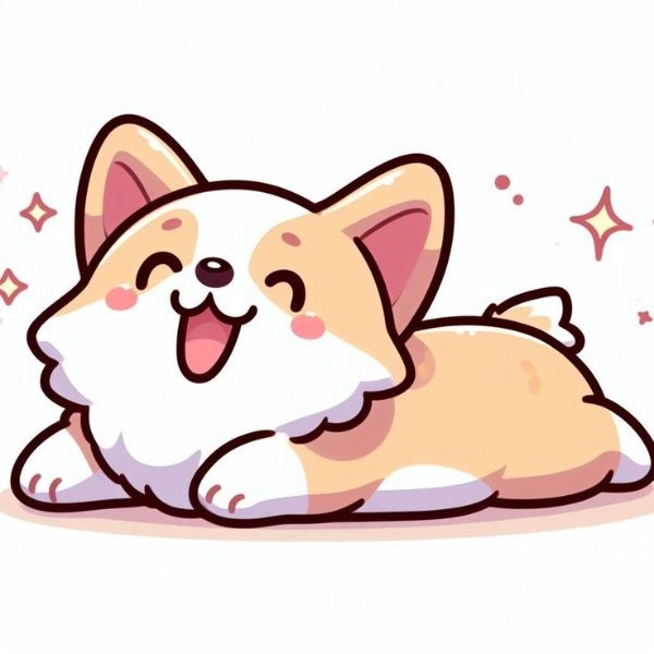 ảnh chó con chibi dễ thương