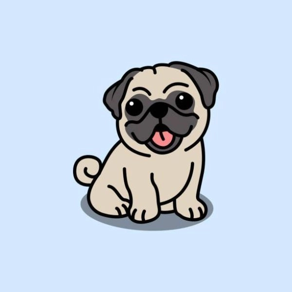 ảnh con chó chibi