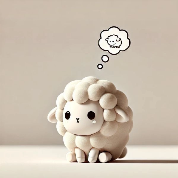 ảnh con cừu chibi tương tư