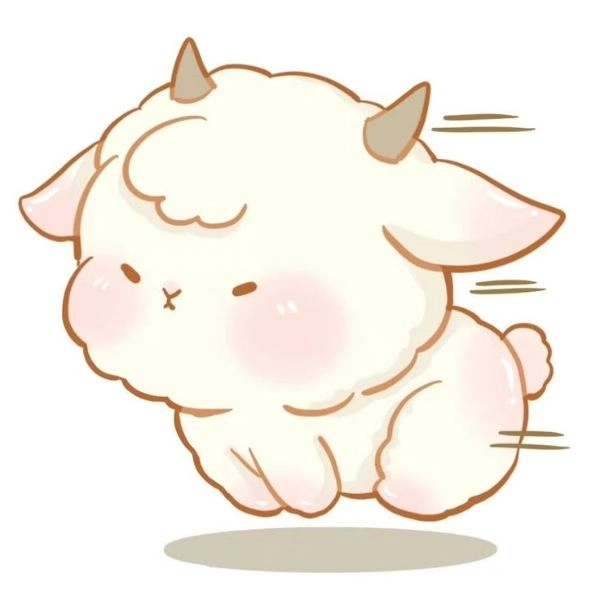 ảnh con cừu mập chibi