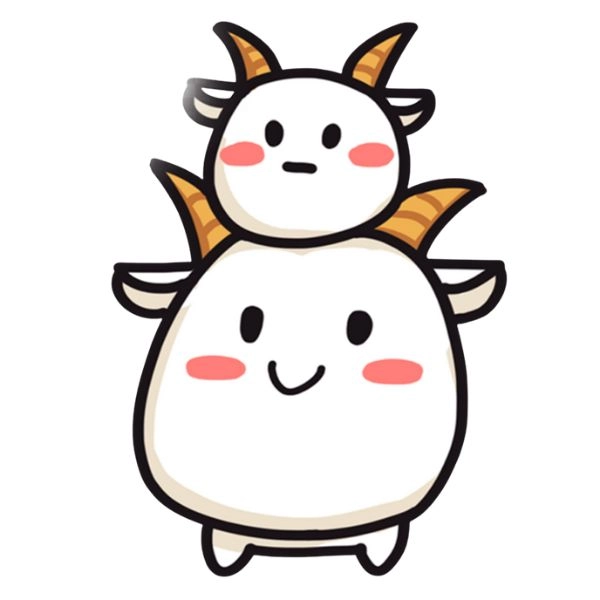 ảnh con dê chibi meme