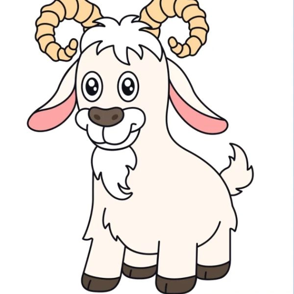 ảnh con dê chibi