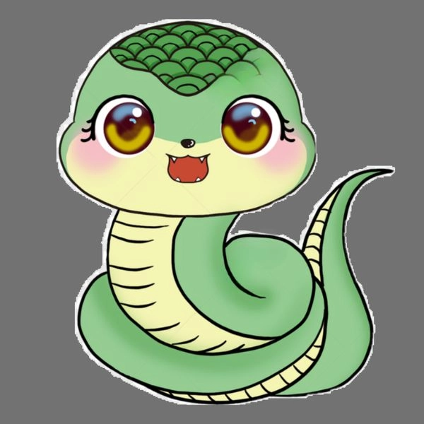 ảnh con rắn chibi nhất