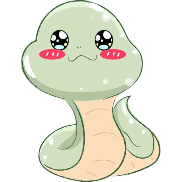 ảnh con rắn chibi