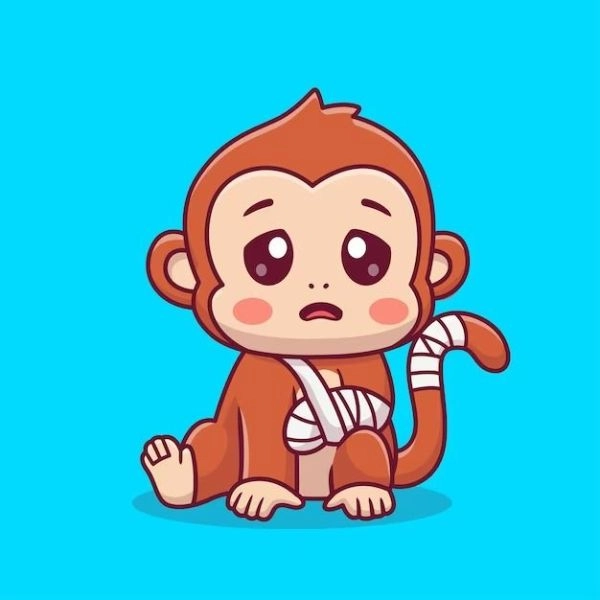 Con khỉ baby chibi