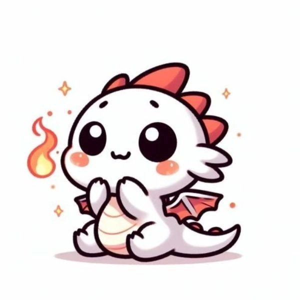 hình rồng chibi đáng yêu 