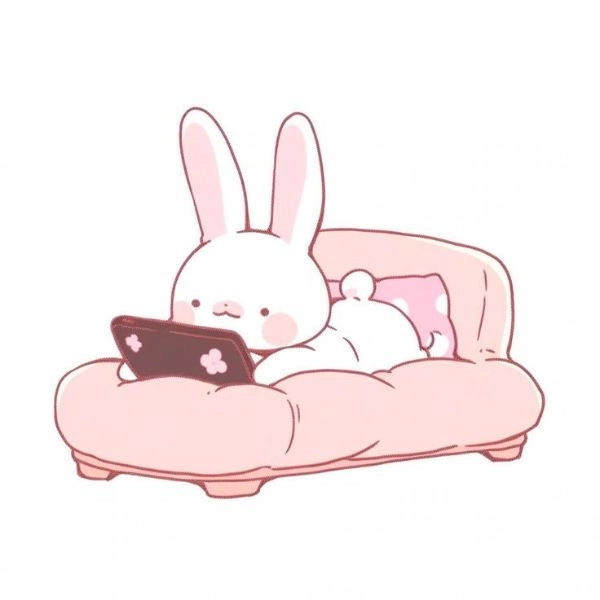 Hình chibi đáng yêu con thỏ