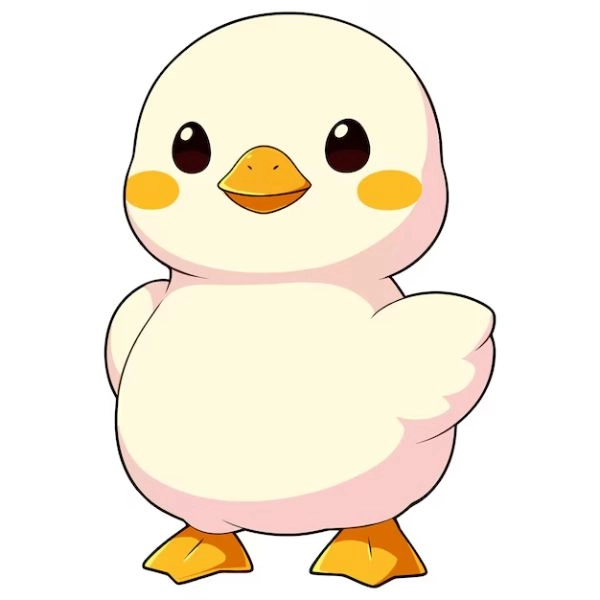 ảnh vịt chibi đáng yêu