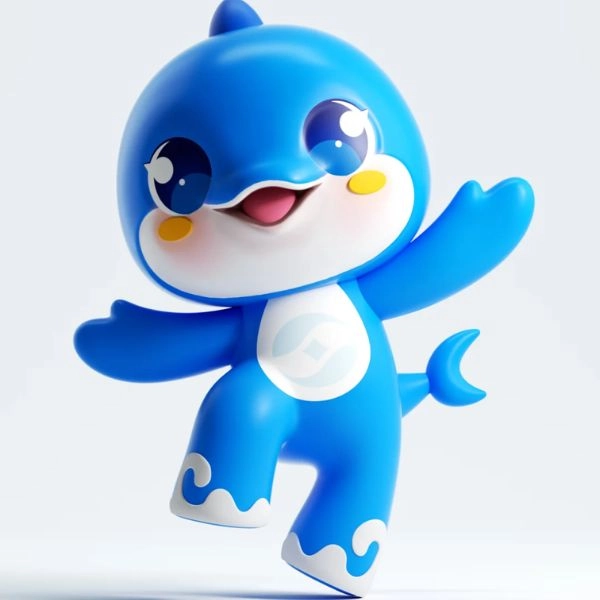 cá heo chibi dễ thương