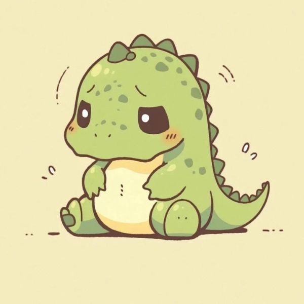 Khủng long chibi cute nổi bật
