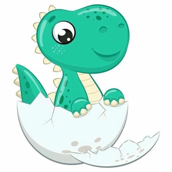 chibi khủng long đáng yêu
