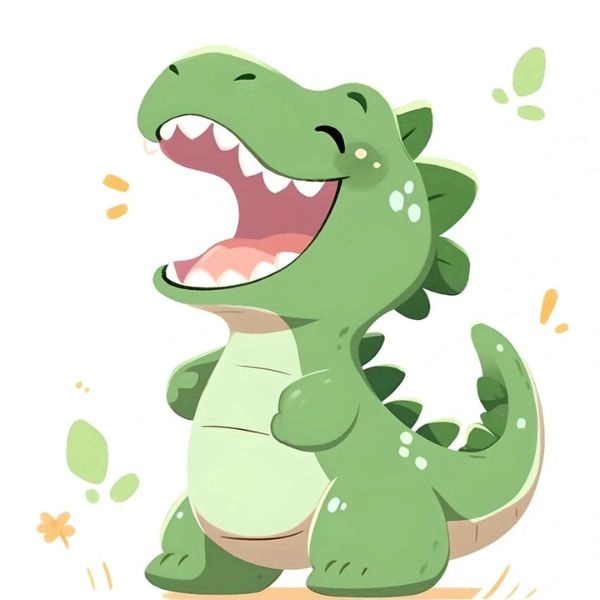 Ảnh khủng long chibi dễ thương