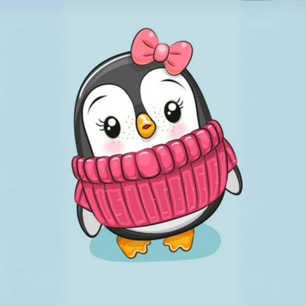 chim cánh cụt chibi cute