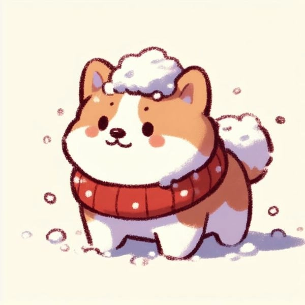 chó con chibi cute