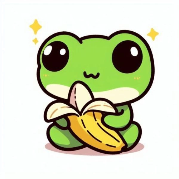 Hình con ếch chibi siêu yêu