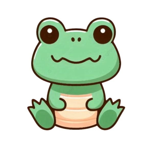ảnh con ếch cute chibi