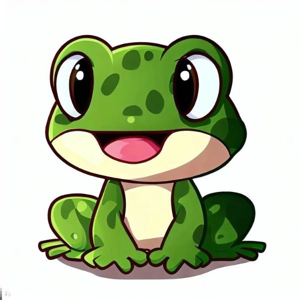 con ếch chibi đáng yêu