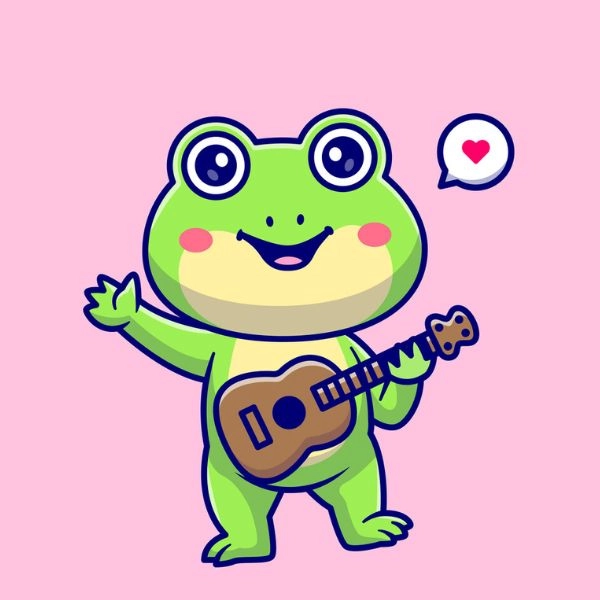 hình ếch nhỏ chibi