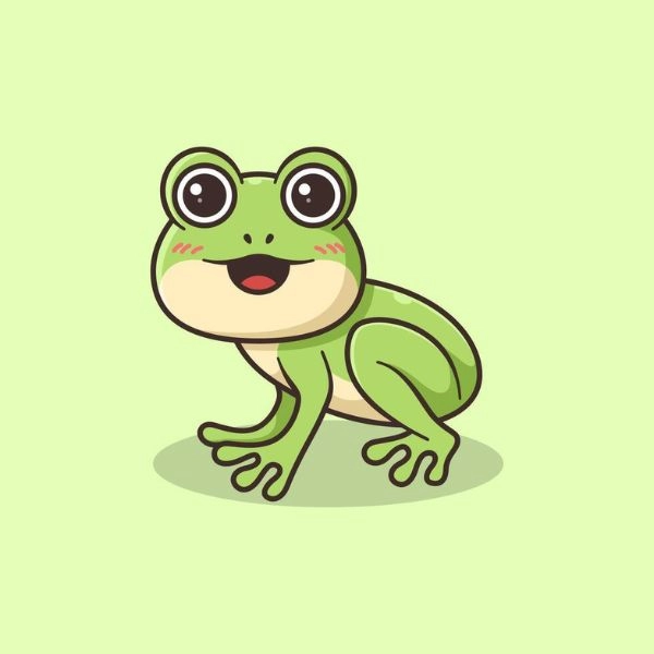 ếch chibi cute dễ thương