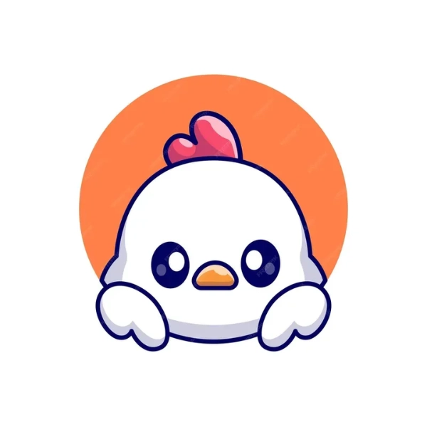 hình ảnh con gà chibi dễ thương