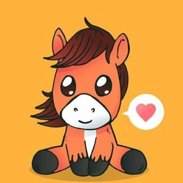 con ngựa chibi đáng yêu