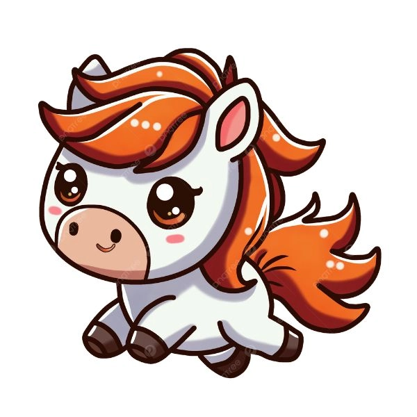 con ngựa cute chibi