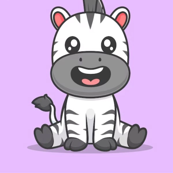 con ngựa vằn cute chibi