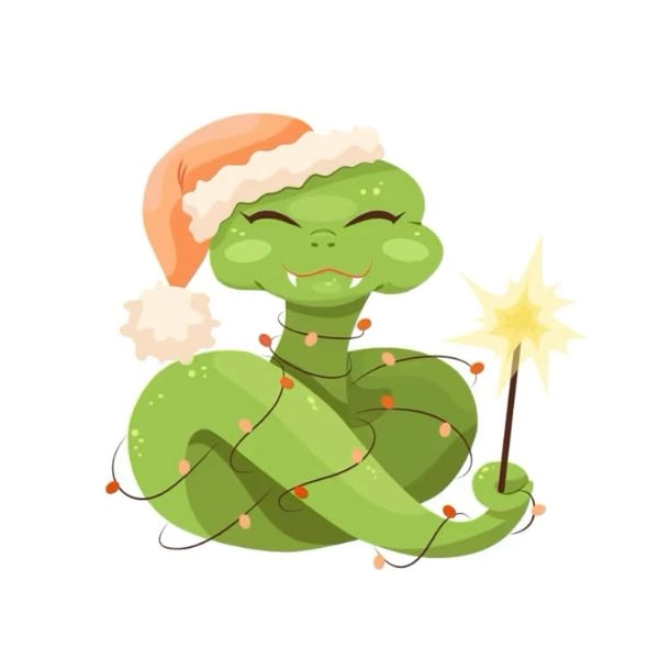 Hình rắn chibi độc đáo