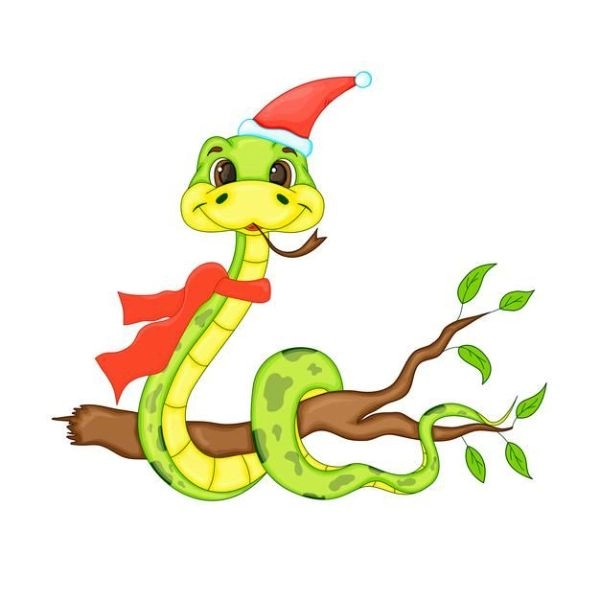 Rắn chibi đáng yêu
