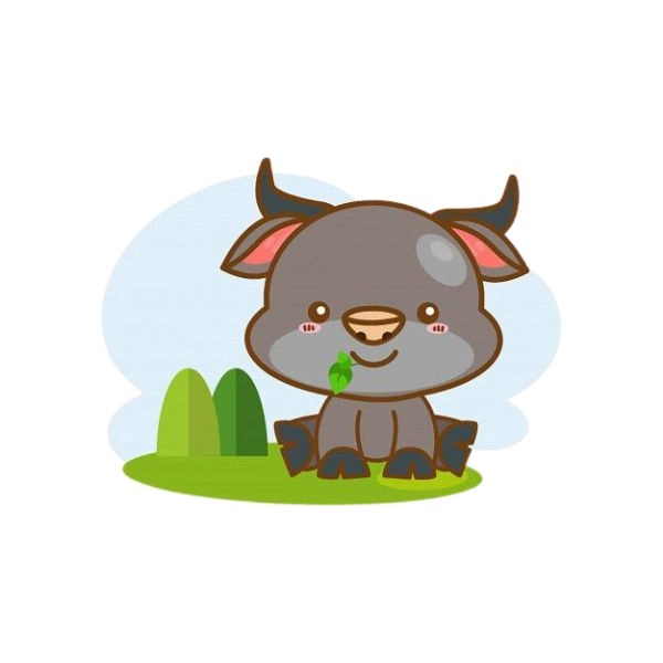 Con trâu cute đáng yêu