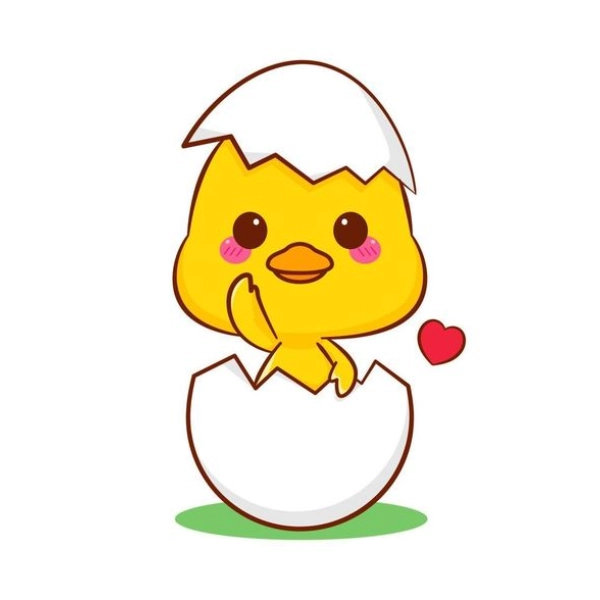 Avatar gà con chibi cute cực xinh