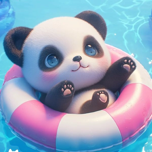 hình chibi gấu trúc cực xinh