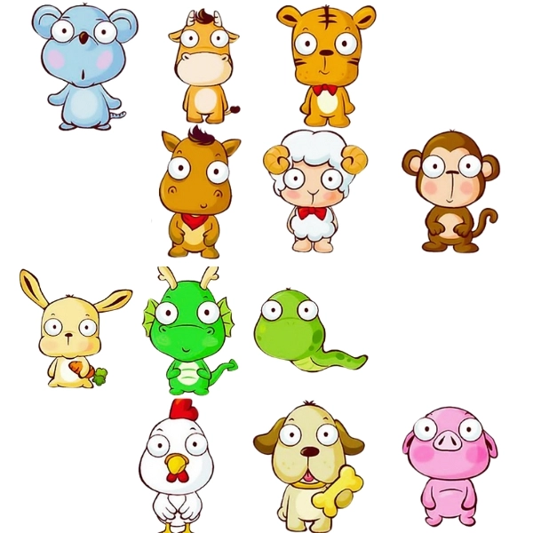 hình ảnh 12 con giáp chibi