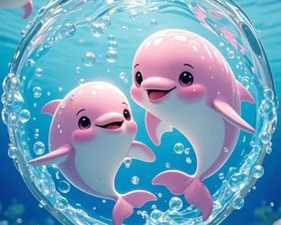Tải miễn phí 151+ hình cá heo chibi cute phô mai que