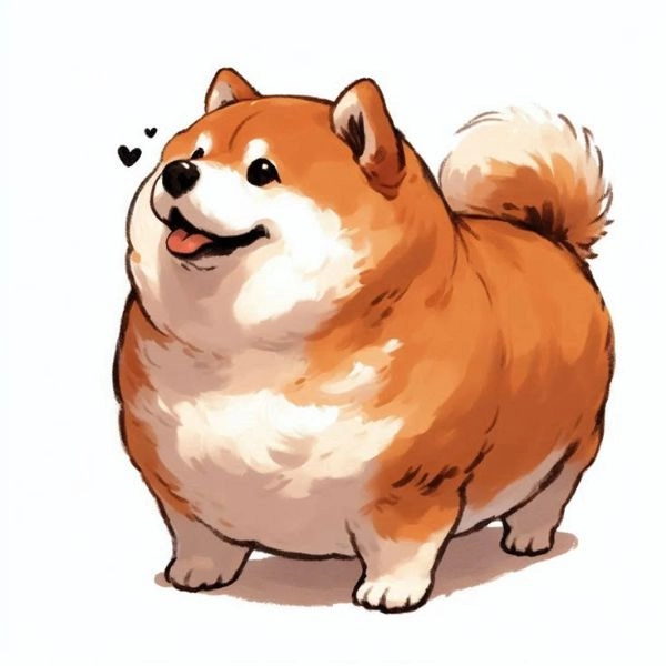 hình ảnh con chó chibi shiba