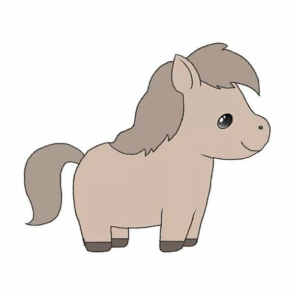 con ngựa cute đáng yêu