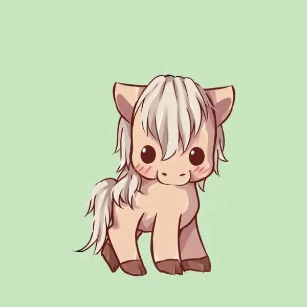 hình ảnh con ngựa chibi